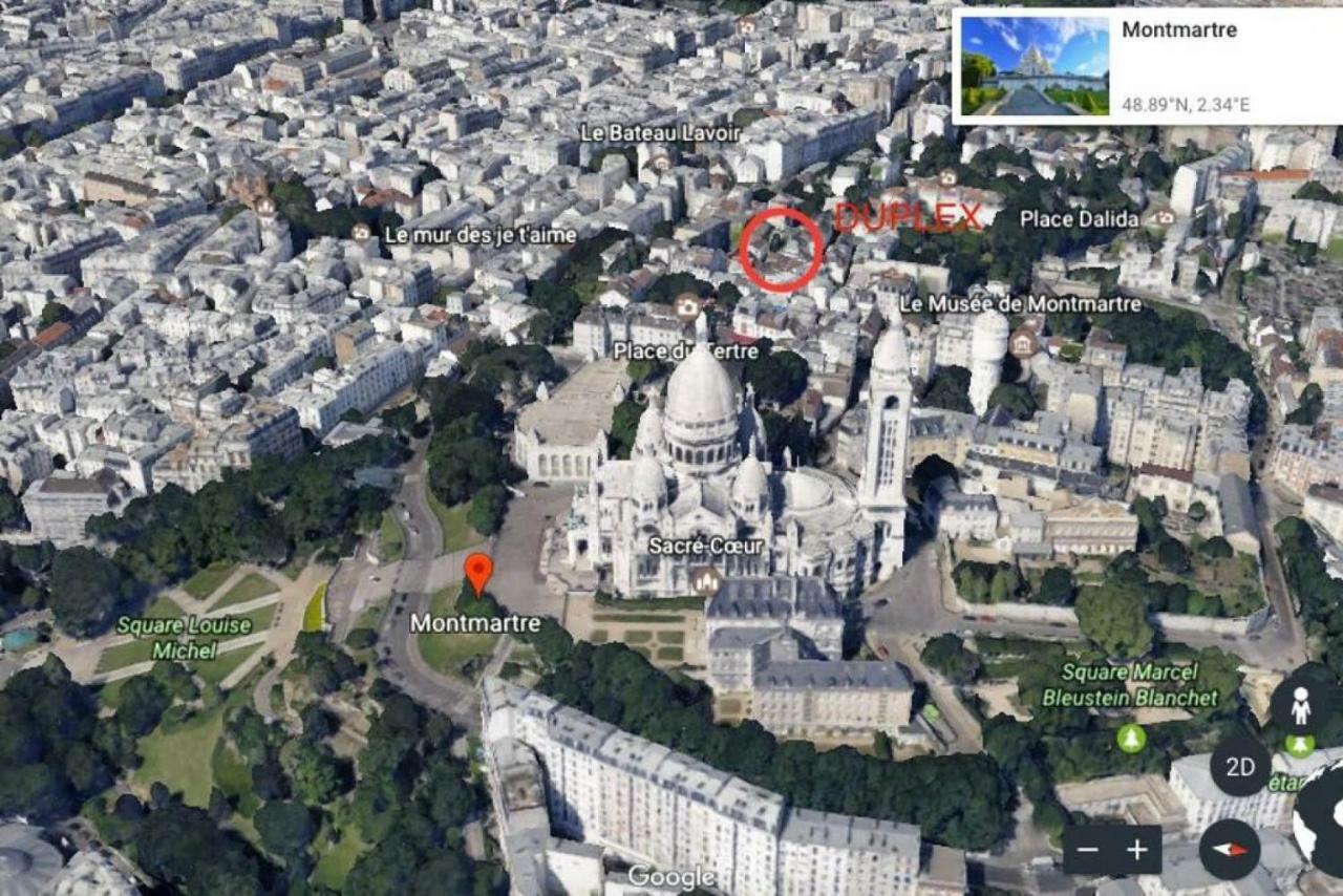 פריז Luxurious Duplex - Top Of Montmartre מראה חיצוני תמונה